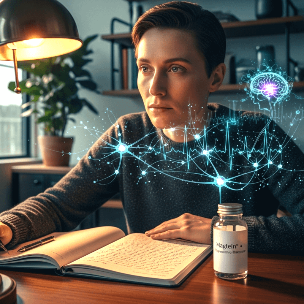 Biohacking magnesium magtein soll gut für fokus für diese studierende sein. symbolbild.