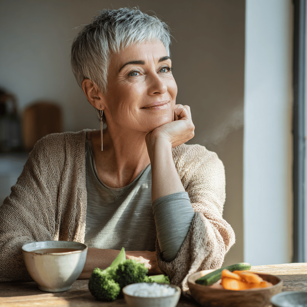 Biohacking mit darmgesunder ernährung ist für diese fitte seniorin ein garant für langlebigkeit. symbolbild.
