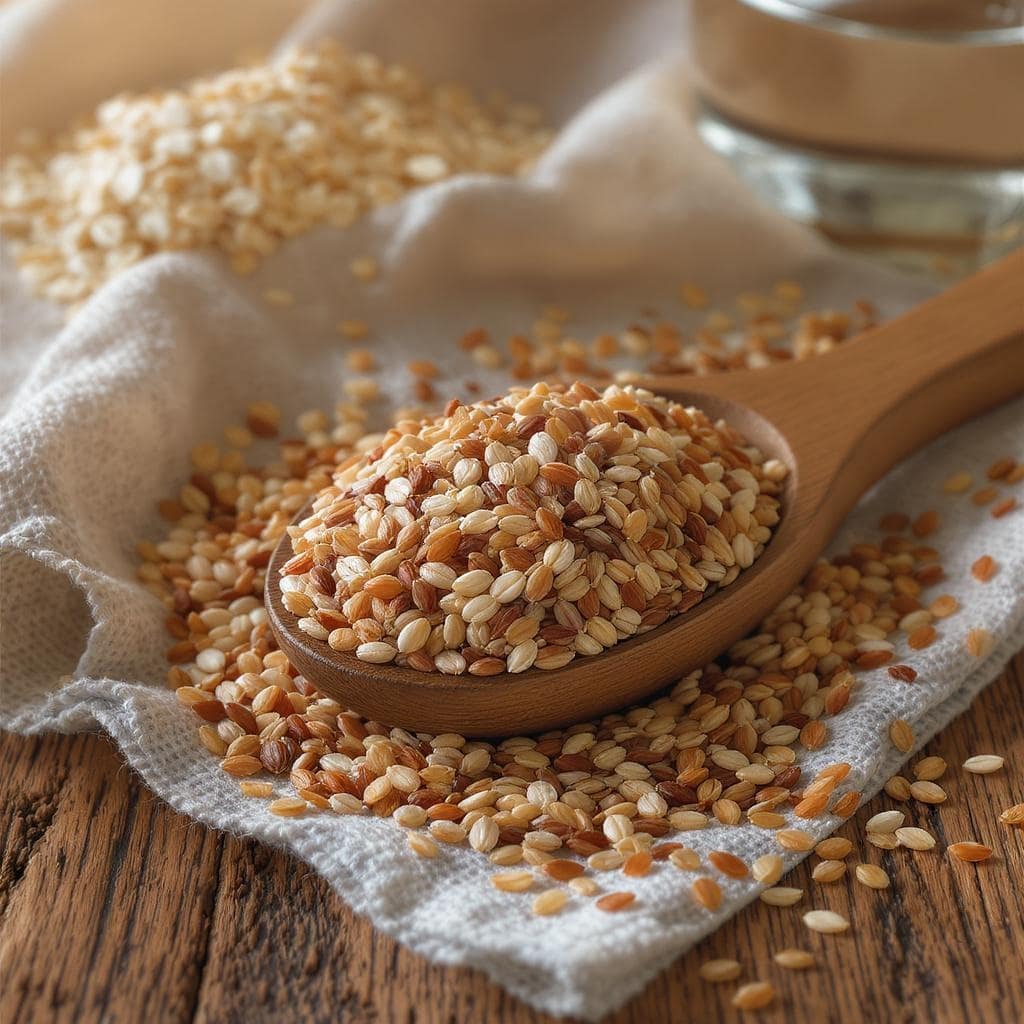 Biohacking mit leinsamen für darmgesundheit.