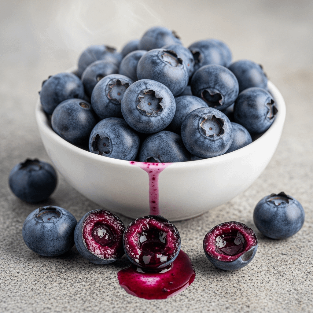 Biohacking mit wilden heidelbeeren. neuroprotektion. symbolbild.