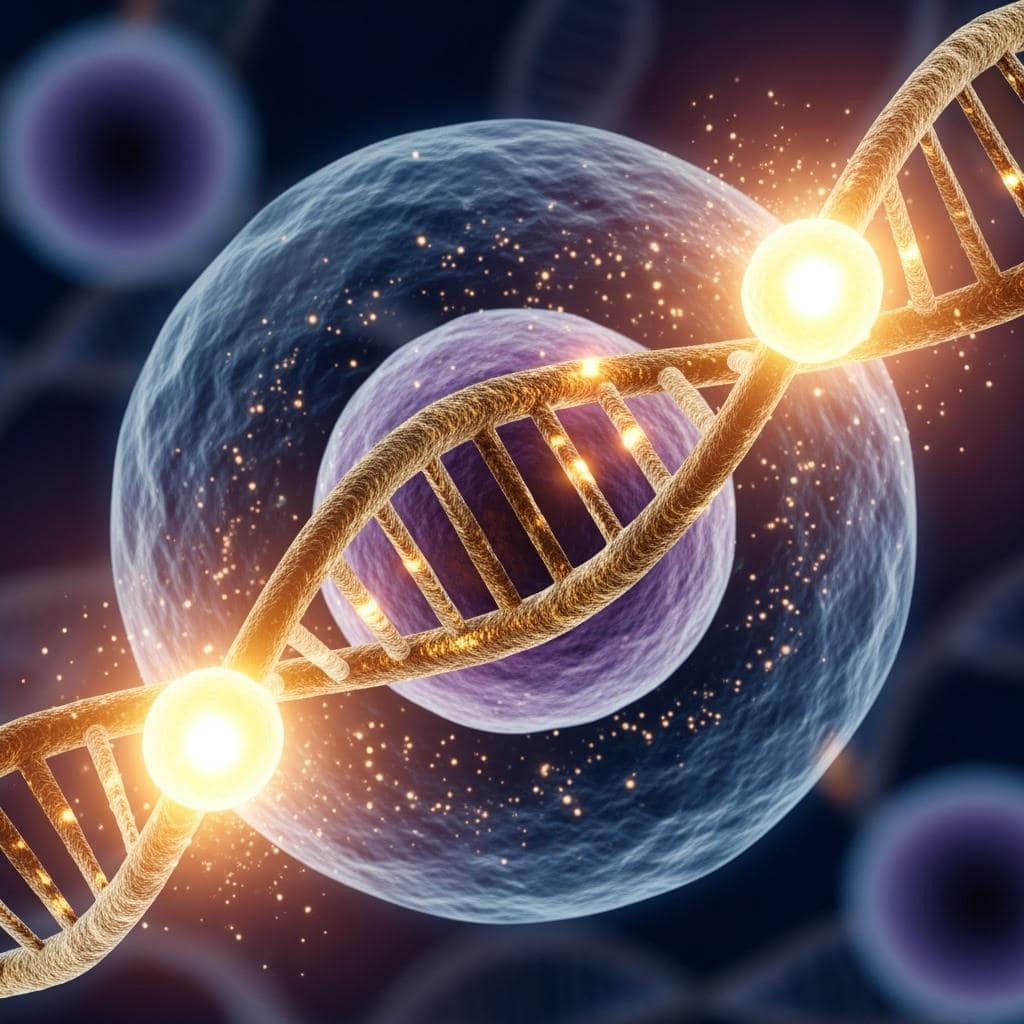 Goldene Telomere. Visual.