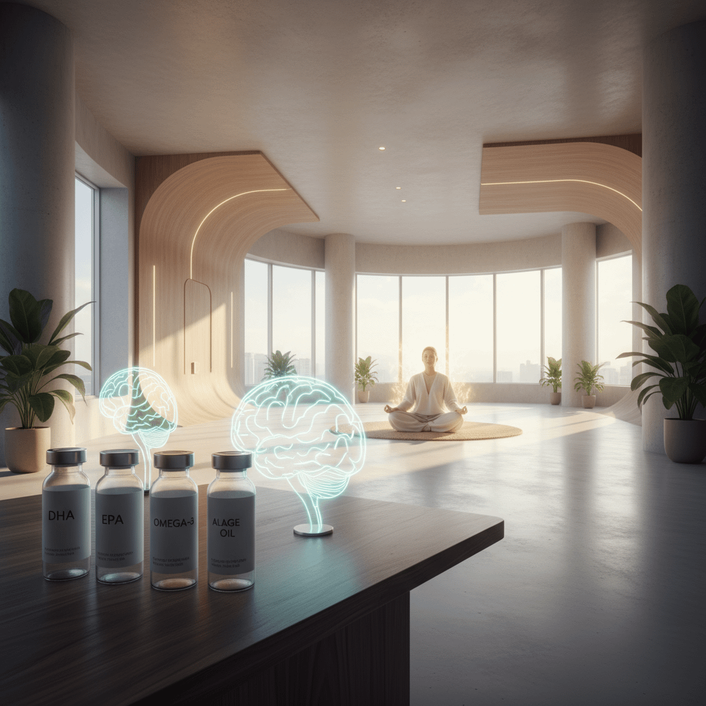 Omega 3 wichtig für Gesundheit. DHA und EPA fördern Fokus, mentale Energie und Zellkommunikation. Symbolbild.