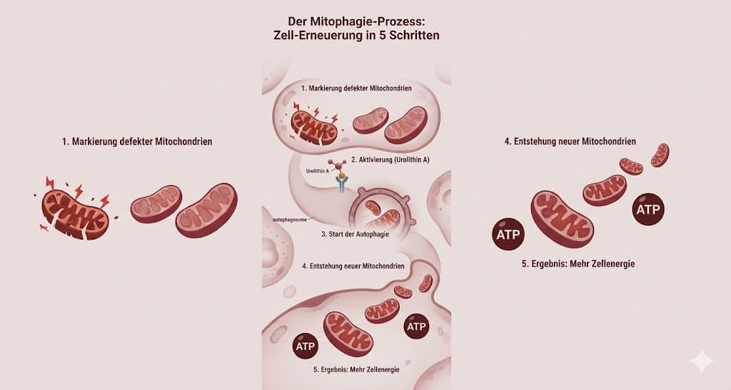 Infografik Mitoiphaie Uroplithin A. Symbolisch. Google KI.