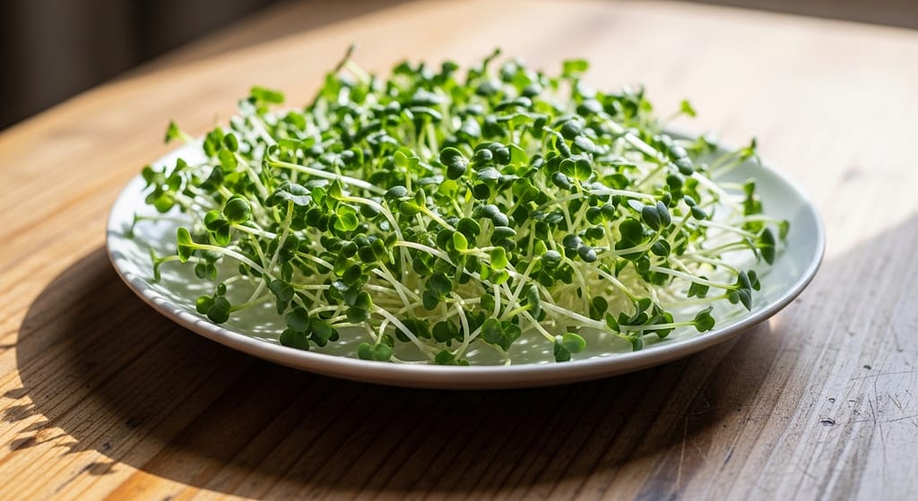 Biohacking mit Brokkoli Sprossen ist gut für Zellschutz. Symbolbild.