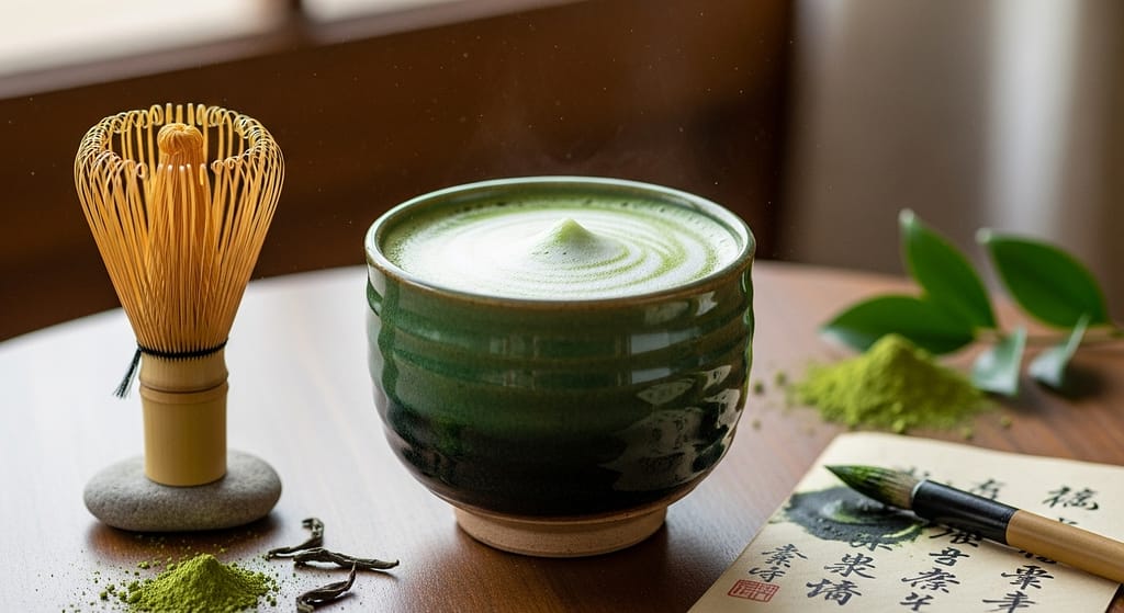 Matcha schmeckt köstlich wie ein poem und ist gesund. symbolbild.