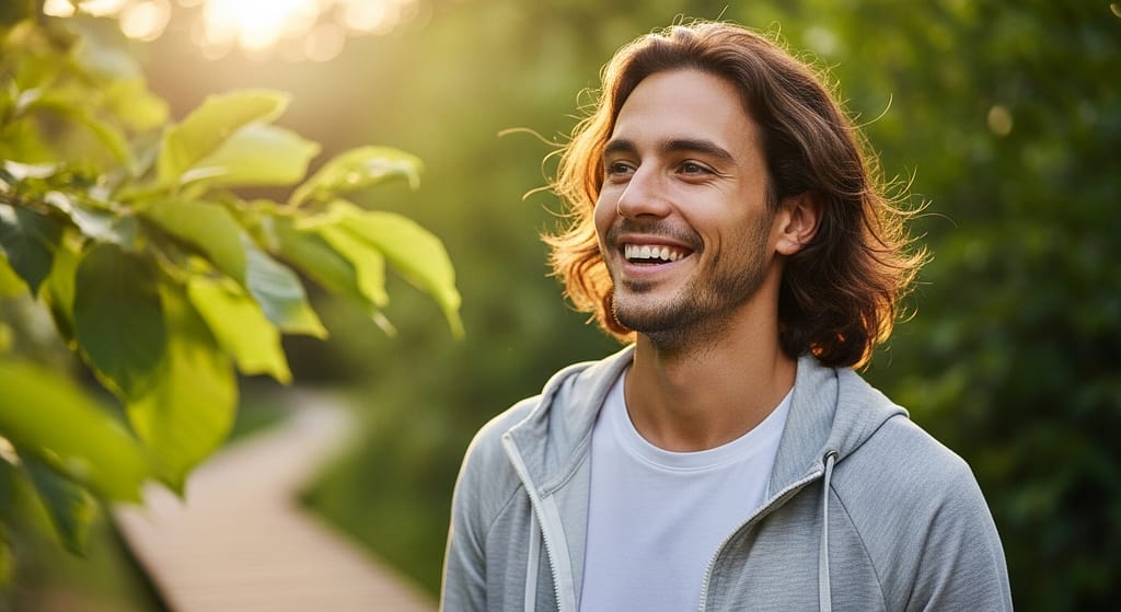 Longevity mit Biohacking hat viel mit Lebensfreude zu tun wie dieser junge Sportler es zeigt. Symbolbild.