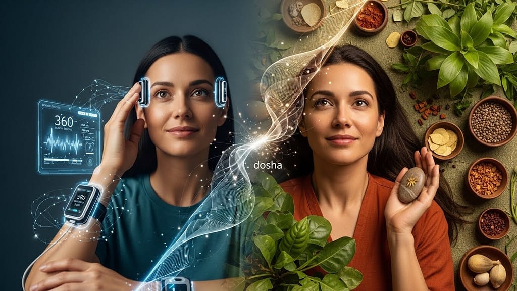 Wellness kultivieren mit Biohacking und Ayurveda. Symbolbild.