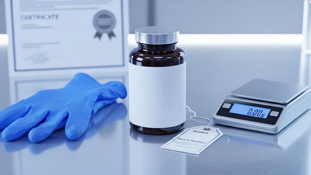 Biohacking mit Foods und Nootropika. Auf Qualität achten. KI Visual.