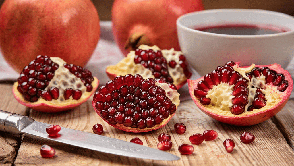 Granatapfel ist bei Zubereitung eine kleine Prozedur, bis man den Saft bekommt. Symbolbild.