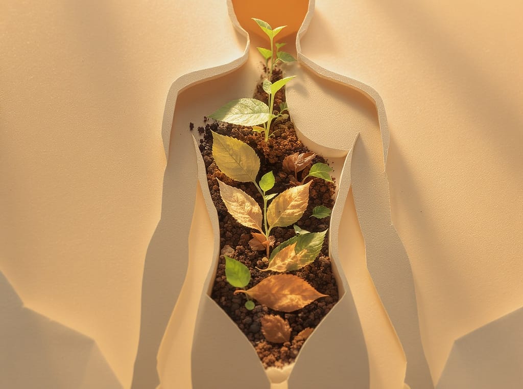 Zellreinigung von innen symbolisch.