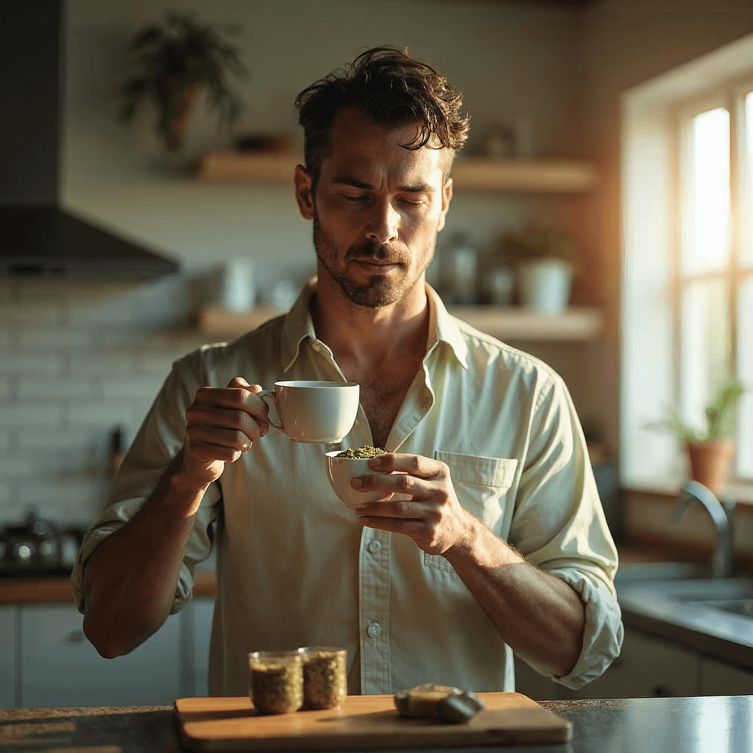 Biohacking ist für diesen agilen mann ein gesundes projekt. symbolbild.