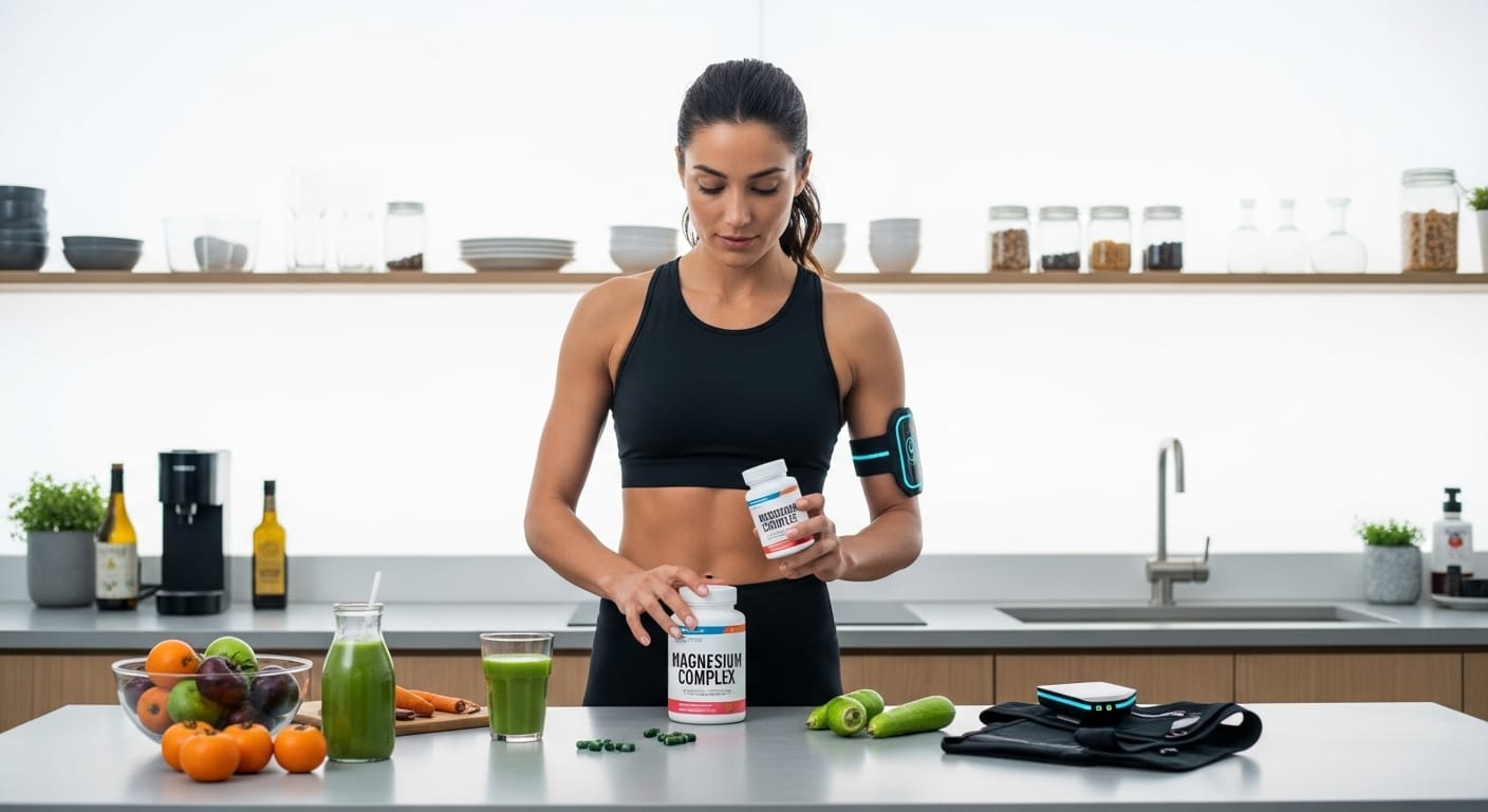 Biohacking mit magnesium supplementen ist für diese sportlerin ein muss, für mehr leistung und energie.