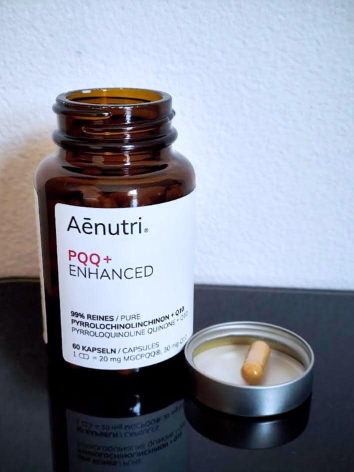 PQQ enhanced Aenutri Kopie. Supplement. Bild von Christian Smoly.
