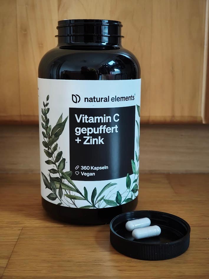 Vitramin c gepuffert und zink natural elements produkt