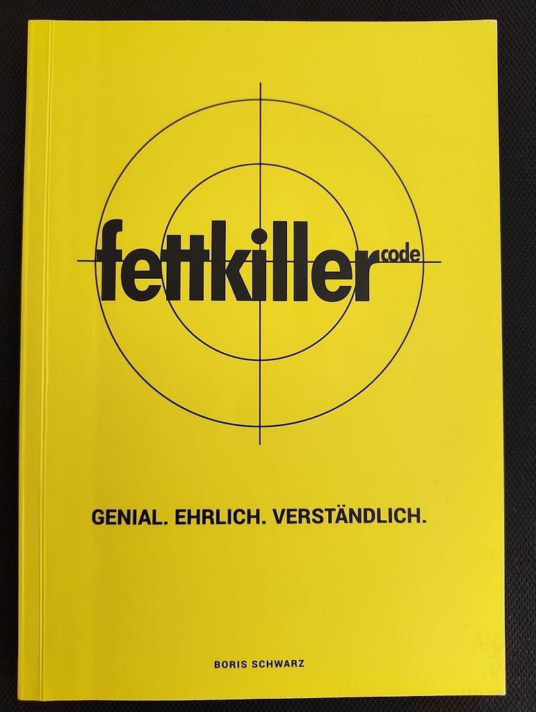 Fettkiller code Boris Schwarz. Buchcover. 11.2025