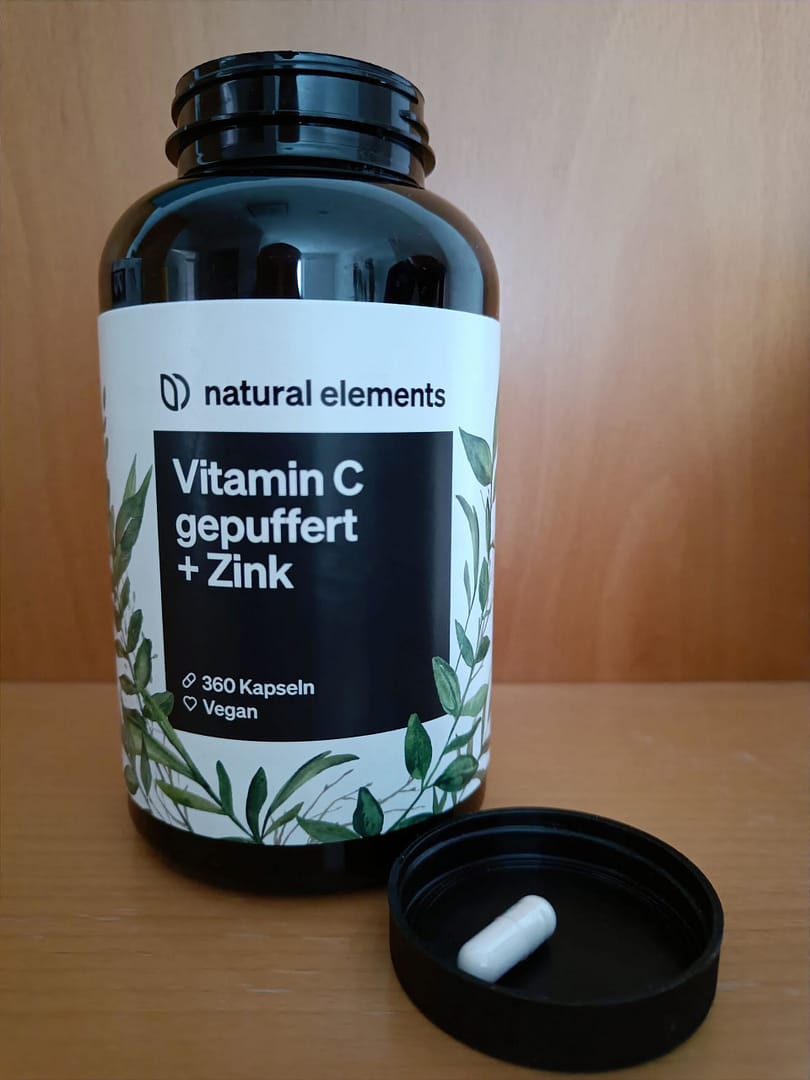 Natural elements vitamin c gepuffert mit zink